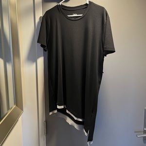 Vitaly mens long t-shirt black